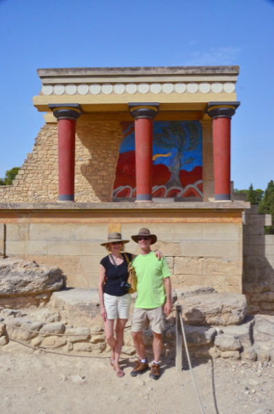 Ann and Jon at Knossos - Crete