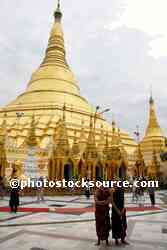 Shwedagon Pagoda Monks