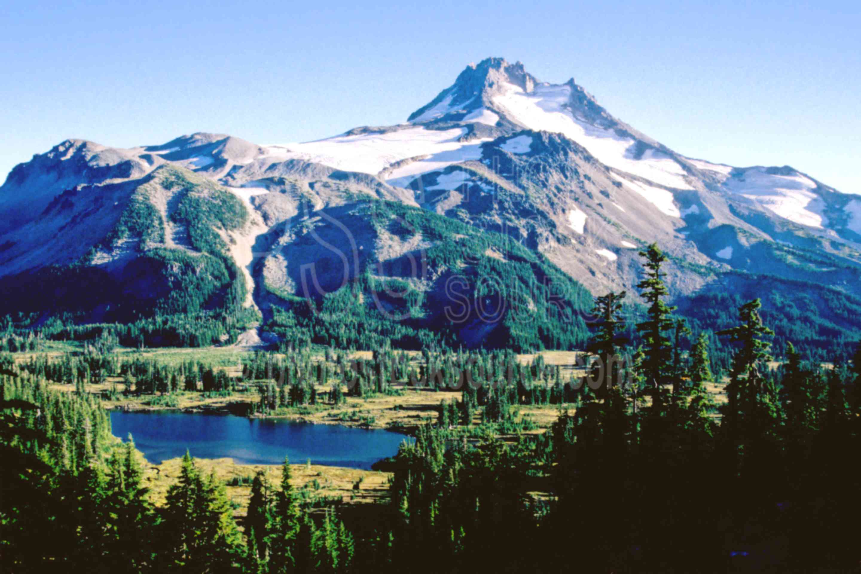 Photo of Mt. Jefferson, Russell Lake by Photo Stock Source mountain