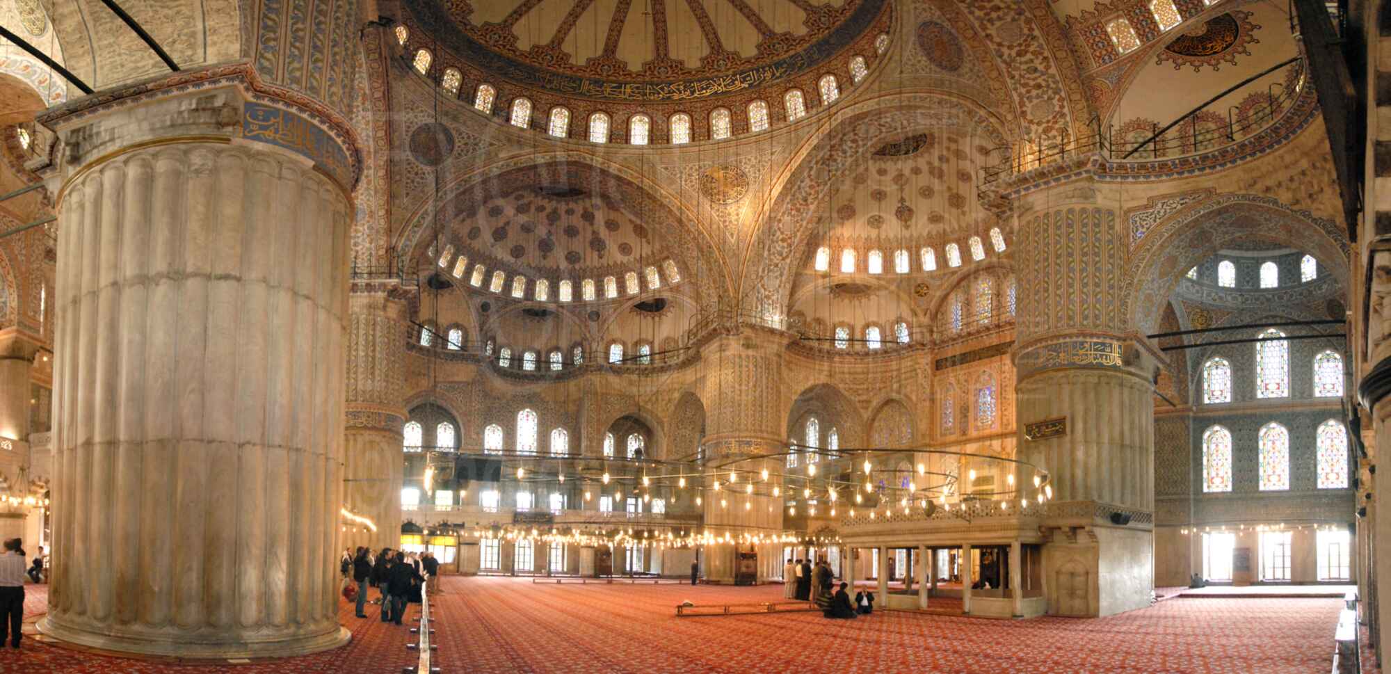 Panorama Photo Of Blue Mosque Interior By Photo Stock Source