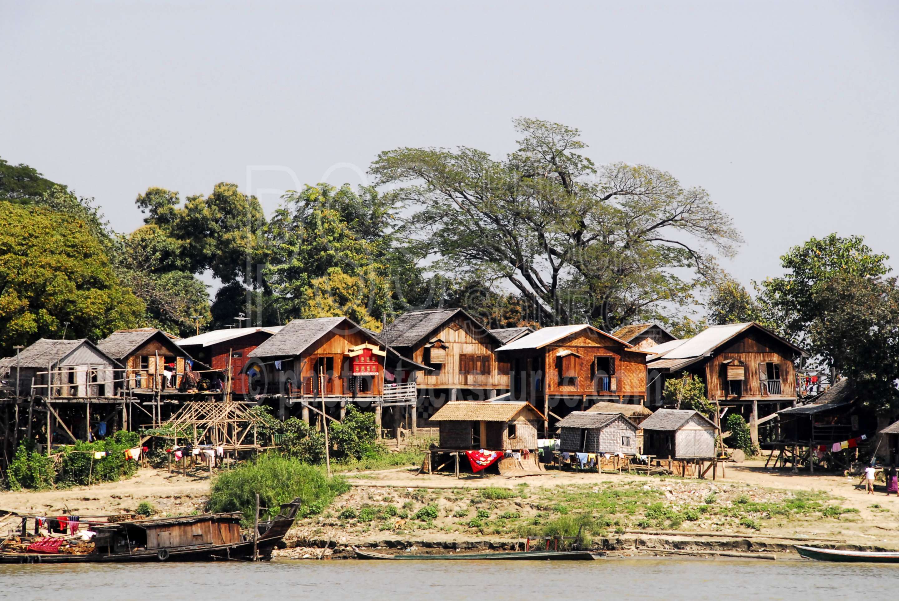 Irawaddy Village,myanmar,construction,house,boat,river,irrawaddy,ayeyarwaddy