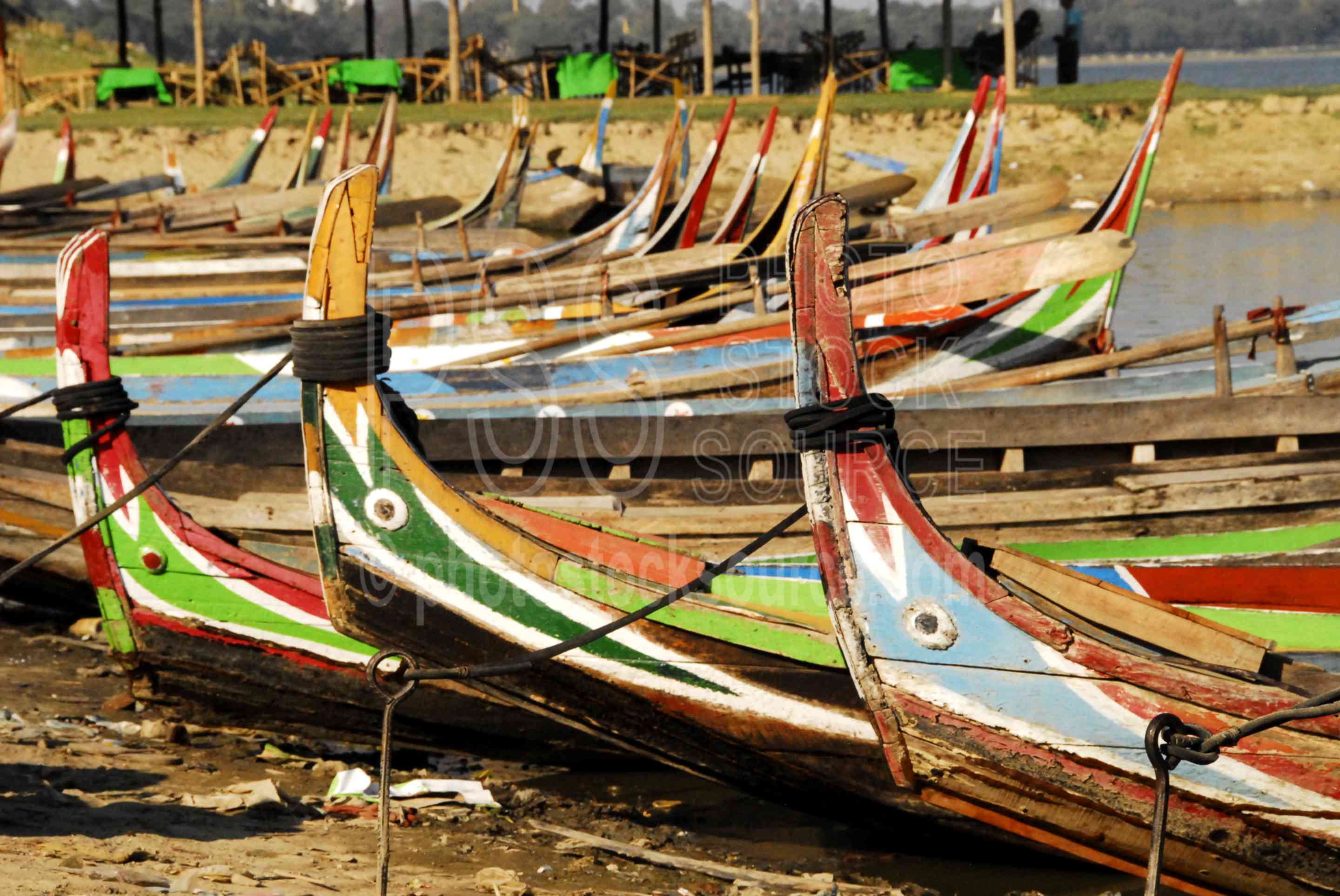 Colorful Boats,myanmar,boat,lake,taungthaman