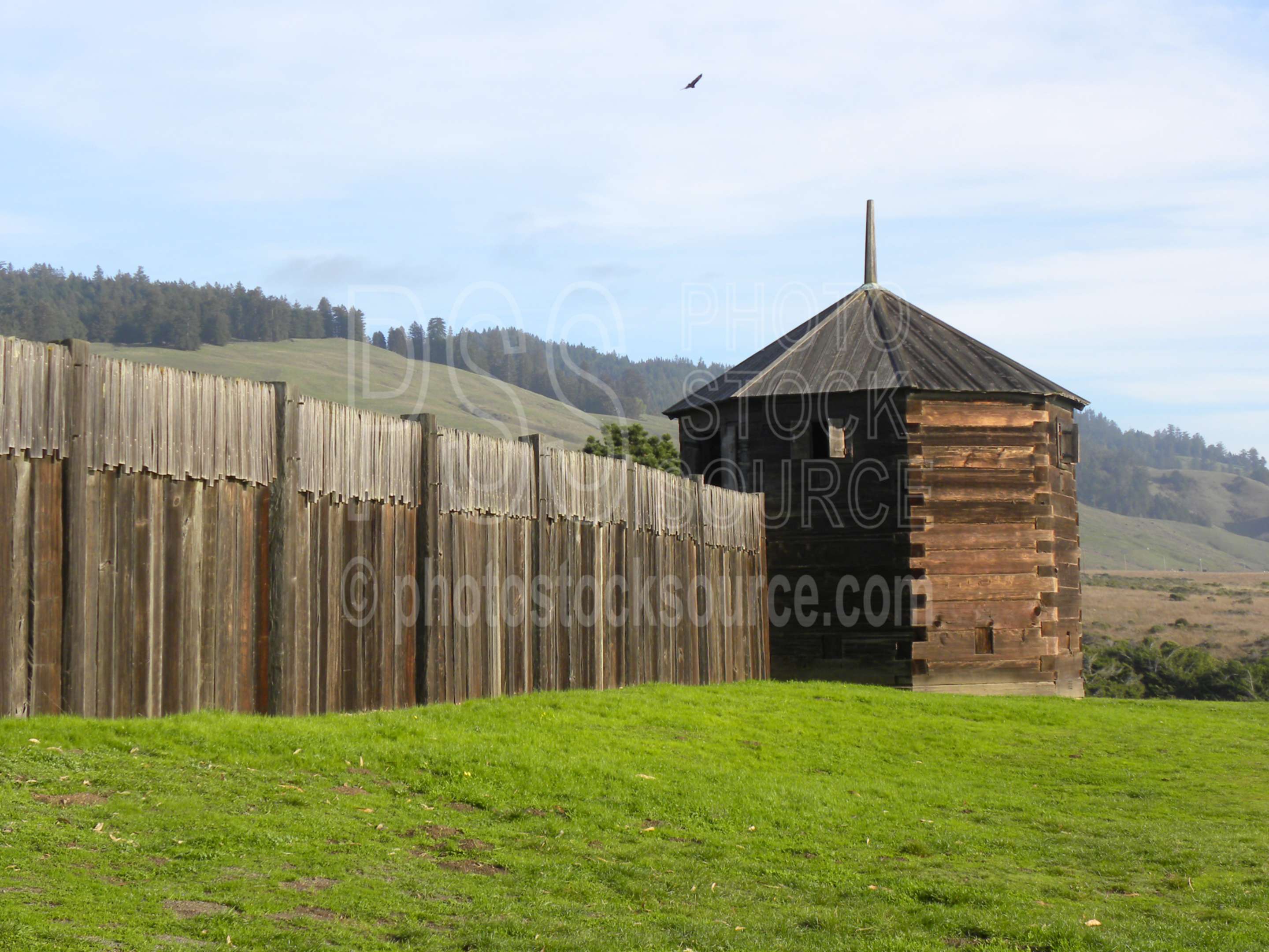 Photo of Fort Ross Blockhouse by Photo Stock Source historical, Fort