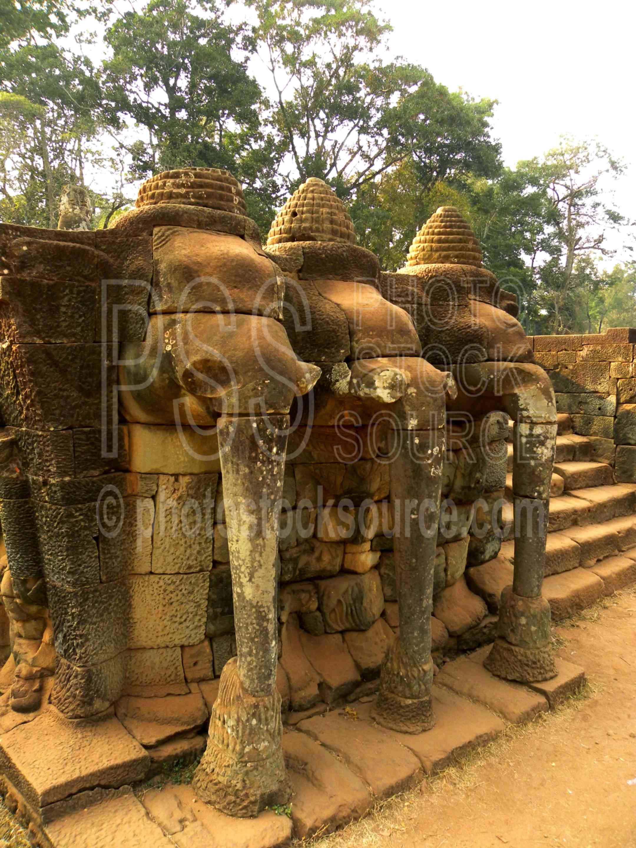 Three Headed Elephant,temple,ruin,khmer,stone,terrace,elephants,jayavarman,airavata,three headed