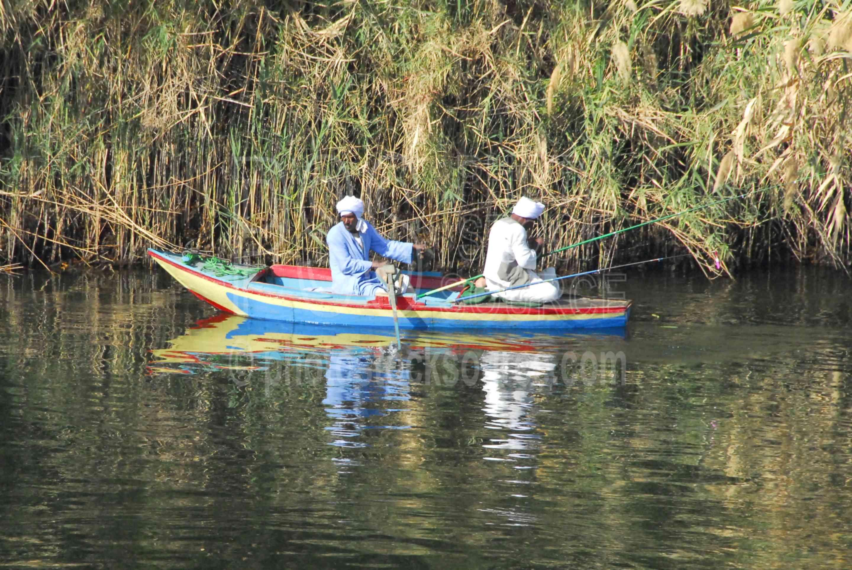 Fishermen on the Nile,nile,nile river,men,fishing,fishermen,lakes rivers,boats