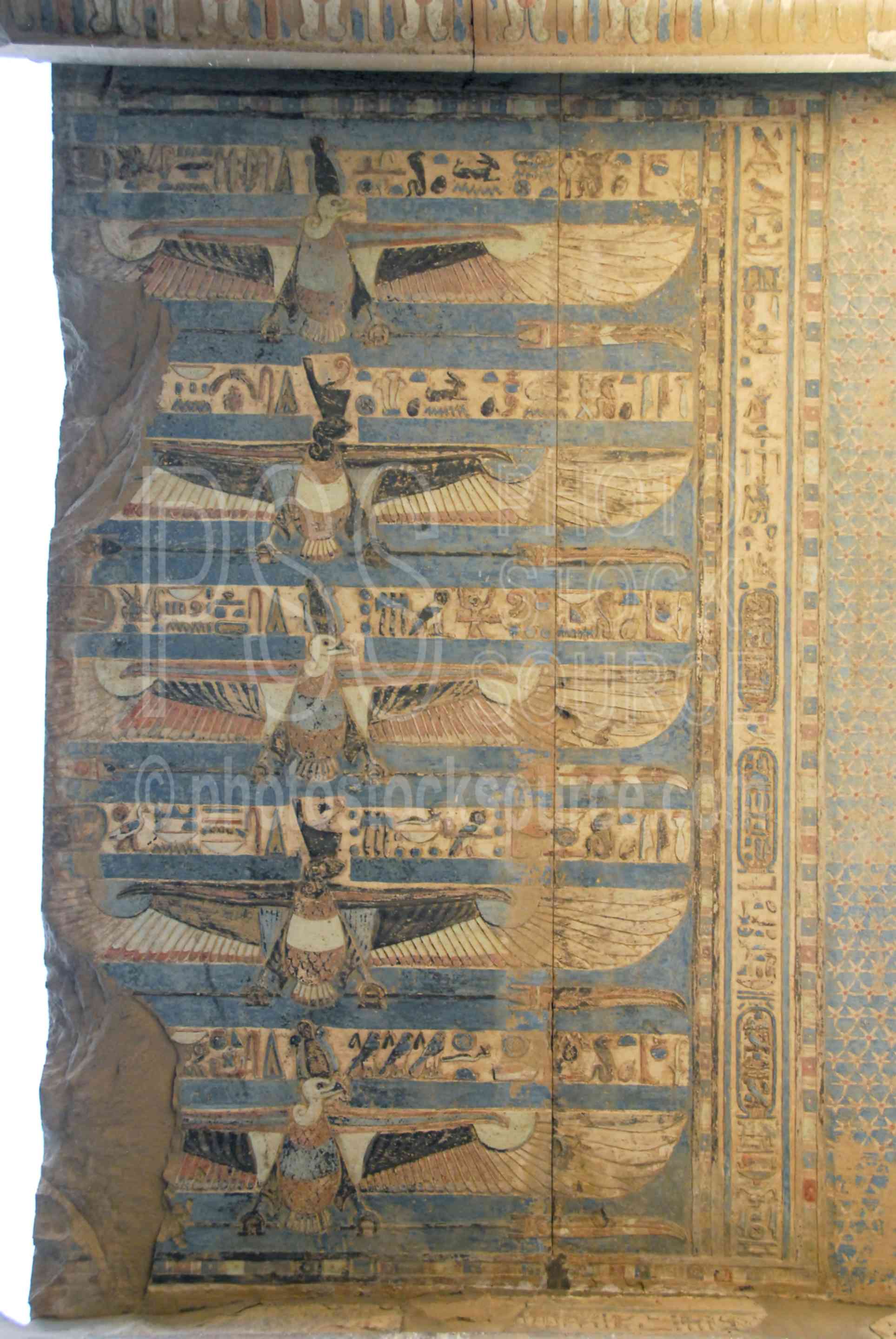 Hypostyle Hall Ceiling,ptolemy,horus,haroeris,sobek,horus the elder,hypostyle hall,hieroglyphics