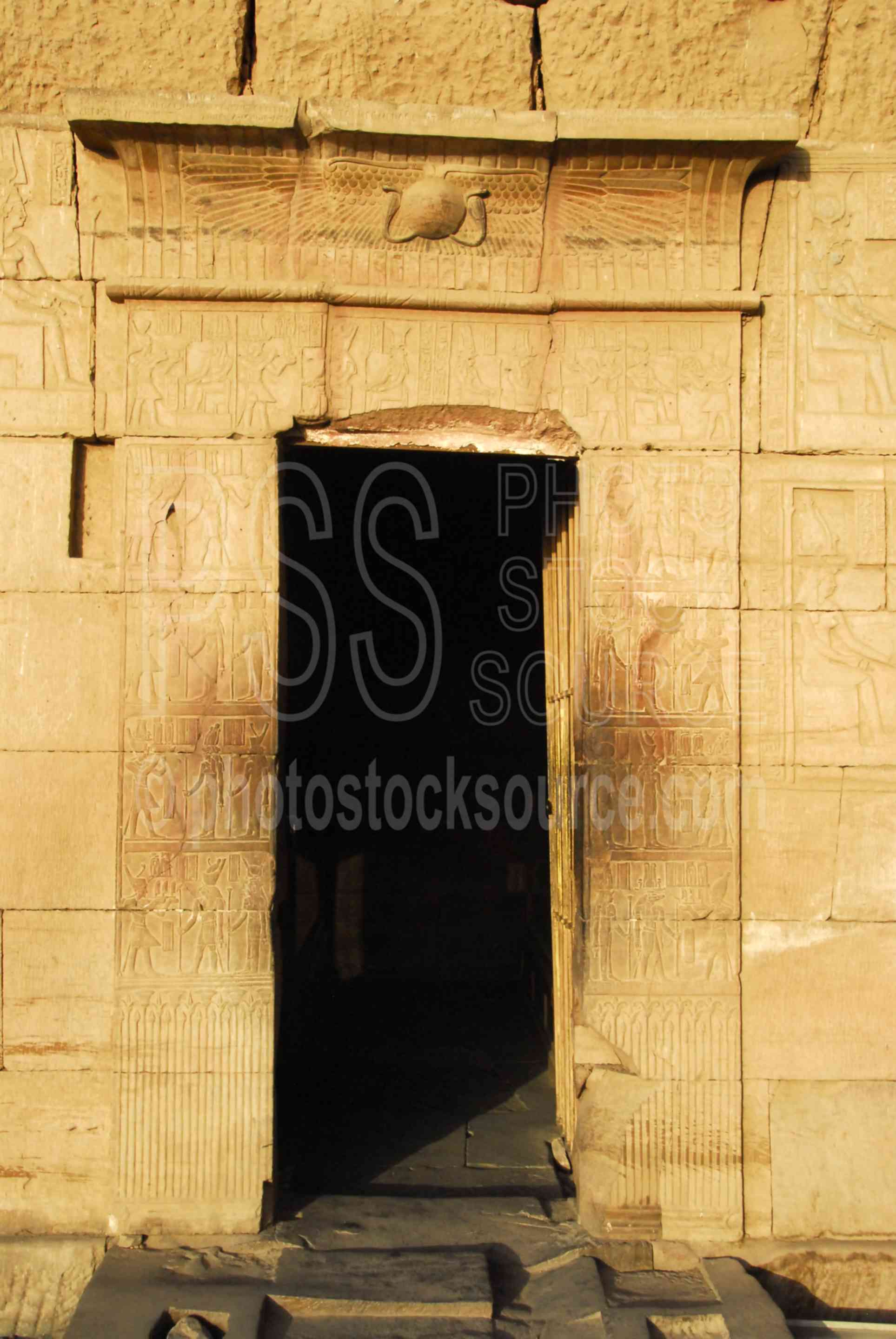 Door with Hieroglyphics,ptolemy,horus,haroeris,sobek,horus the elder,hieroglyphics,architecture