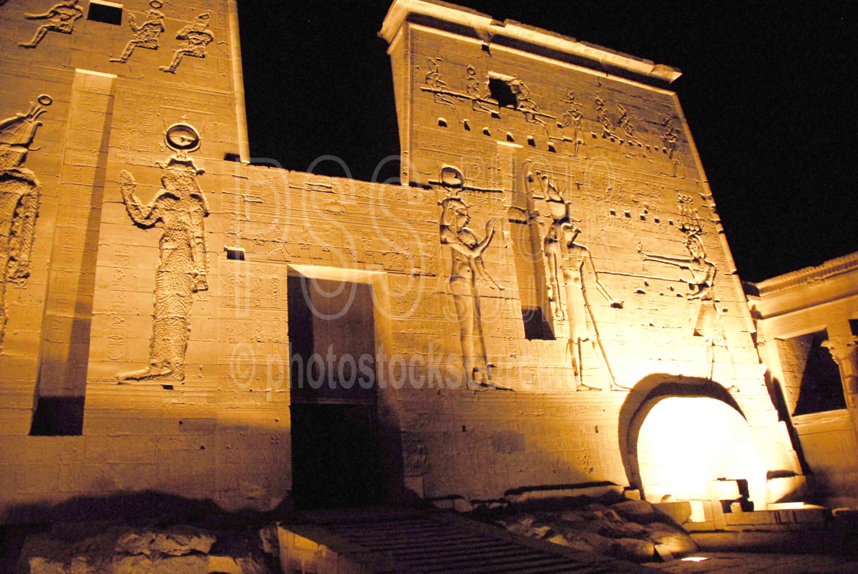 Philae Temple Lightshow,temple,light,lightshow,dark,night,hieroglyphics,temples