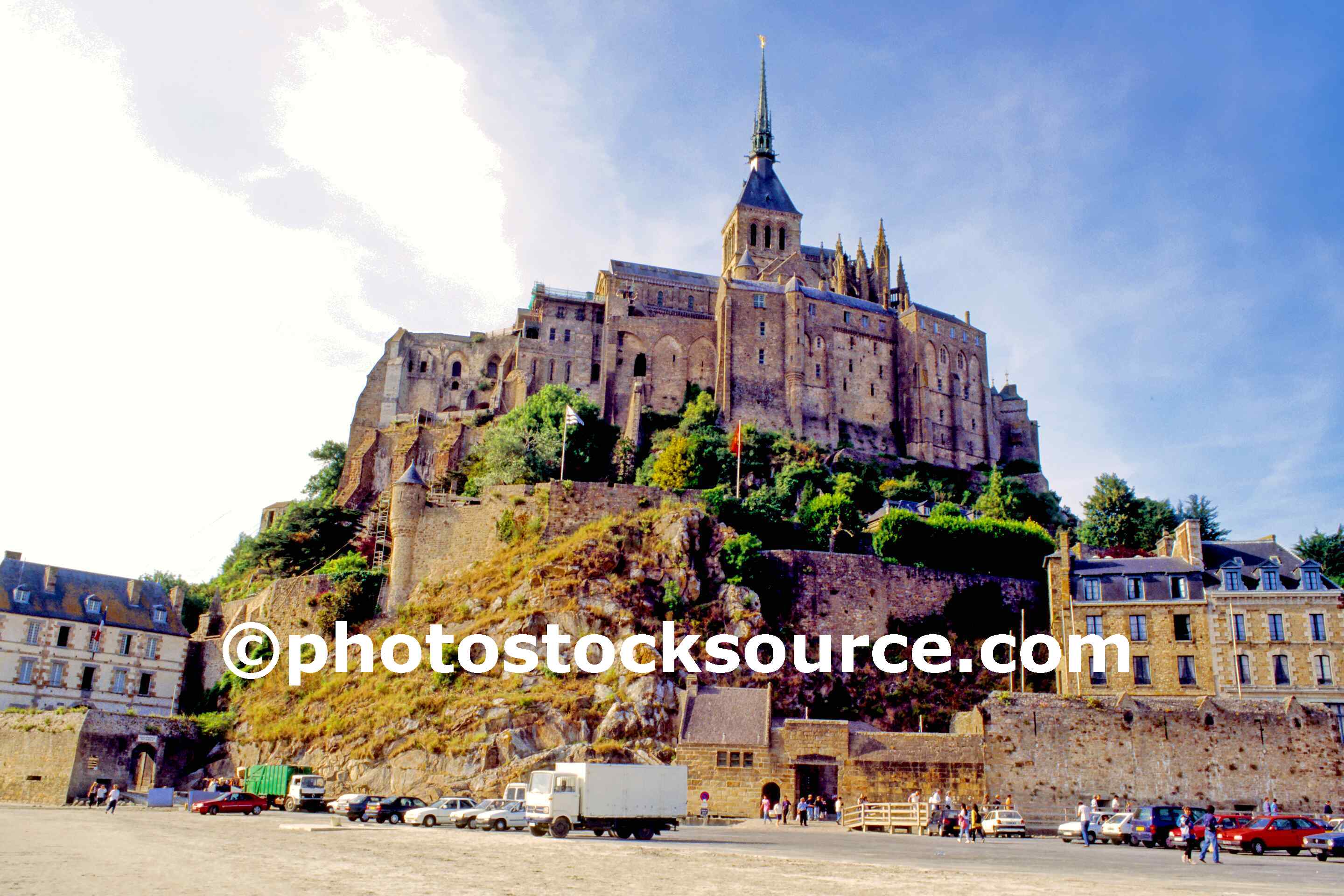 Photo of Mont Saint Michel by Photo Stock Source city, Mont Saint Michel, Manche, France, castle