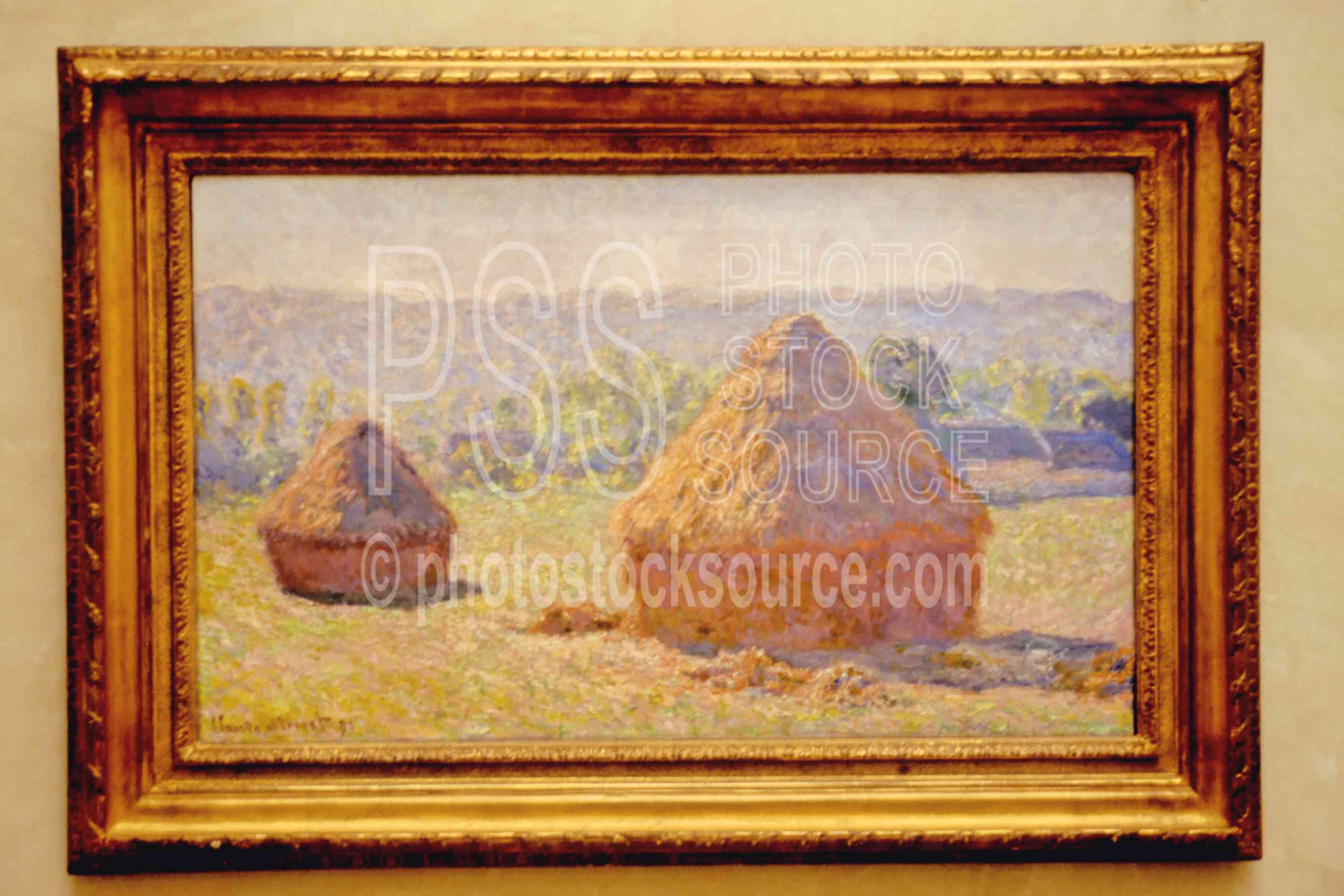 Monet - Haystacks,europe,haystacks,monet,musee dorsay,museum,arts,paintings,france museums