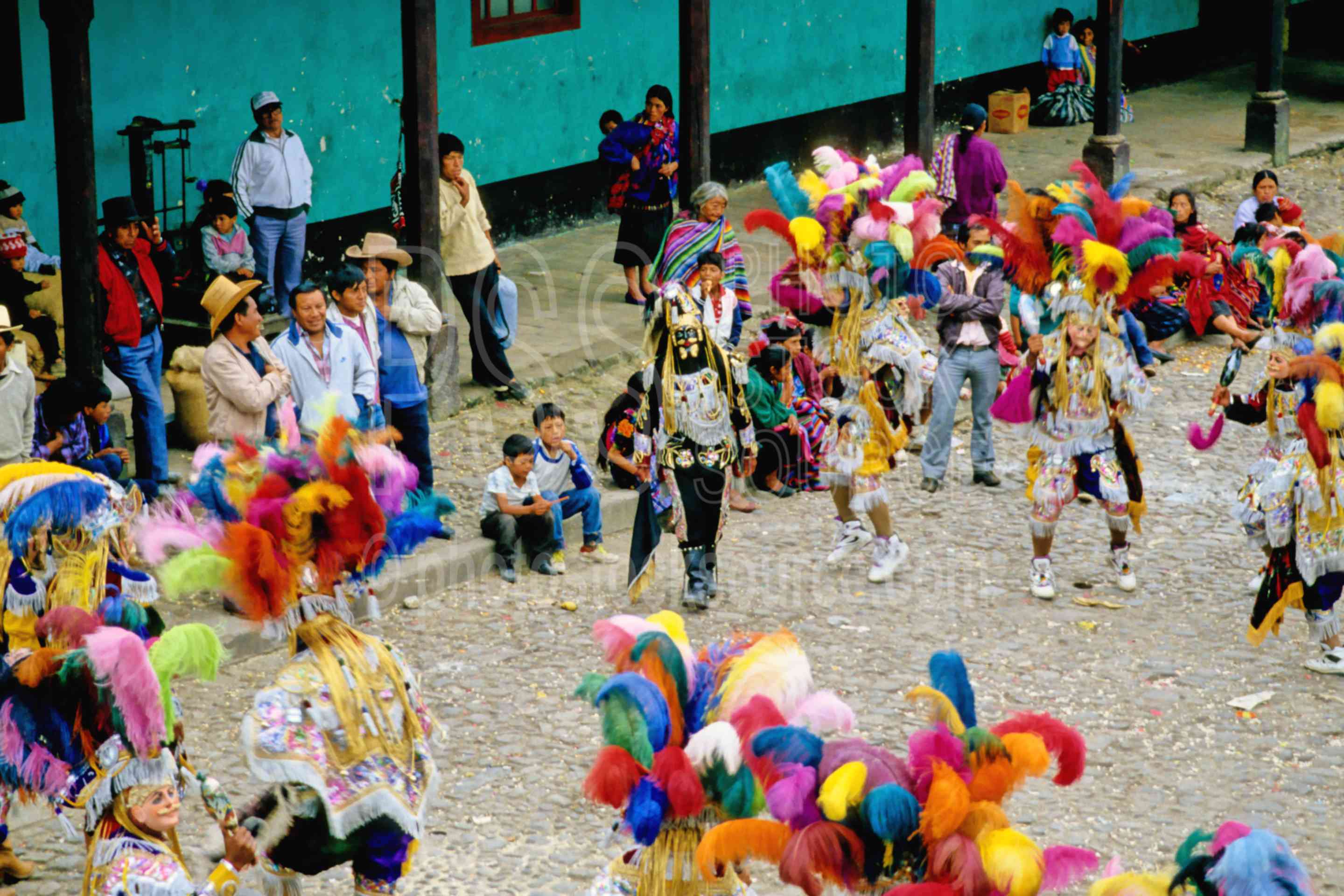 Dancing in the Square,costume,dancer,plaza,square,guatemala ceremonies