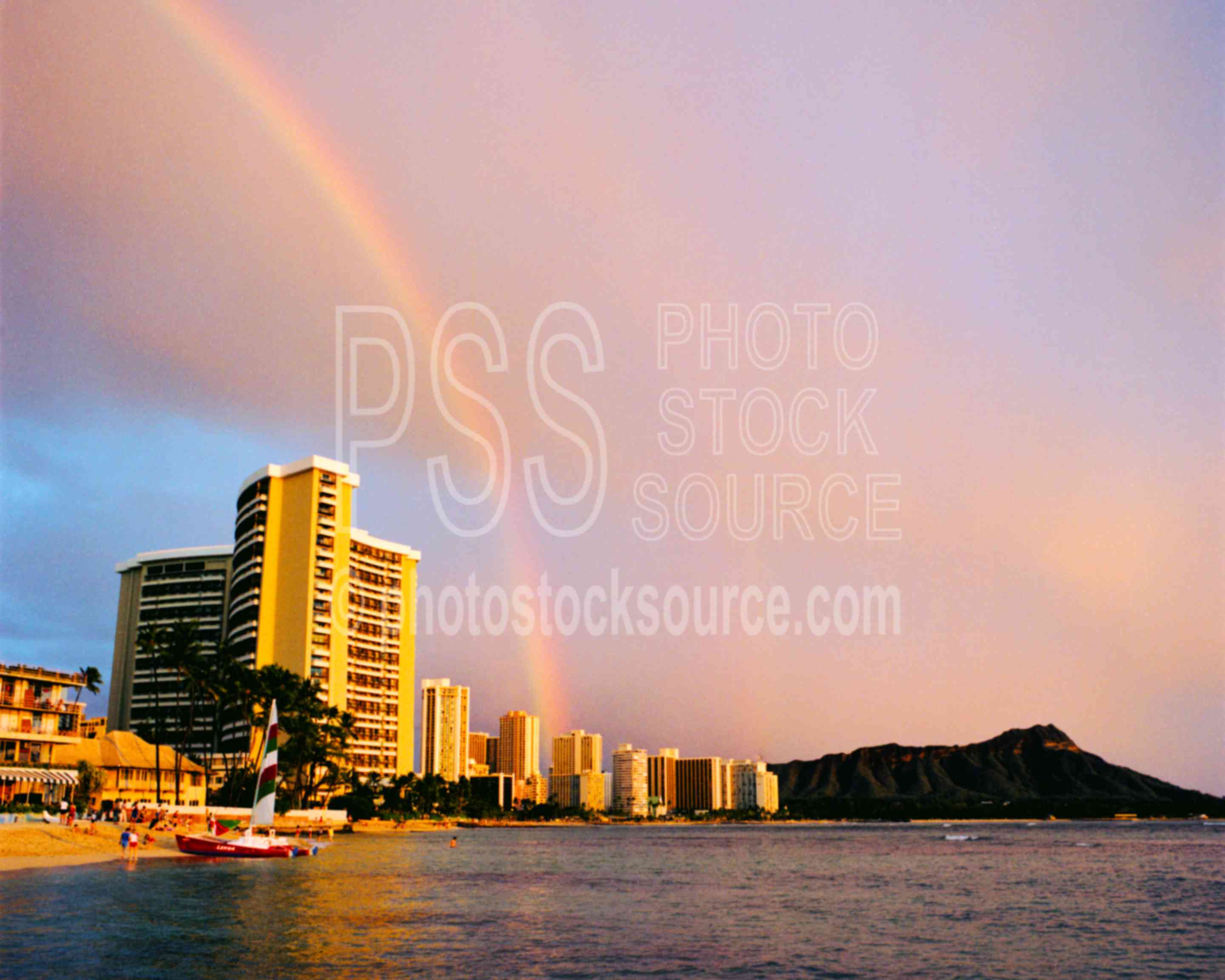 Waikiki Rainbow,beach,diamond head,hotel,rainbow,waikiki beach,usas
