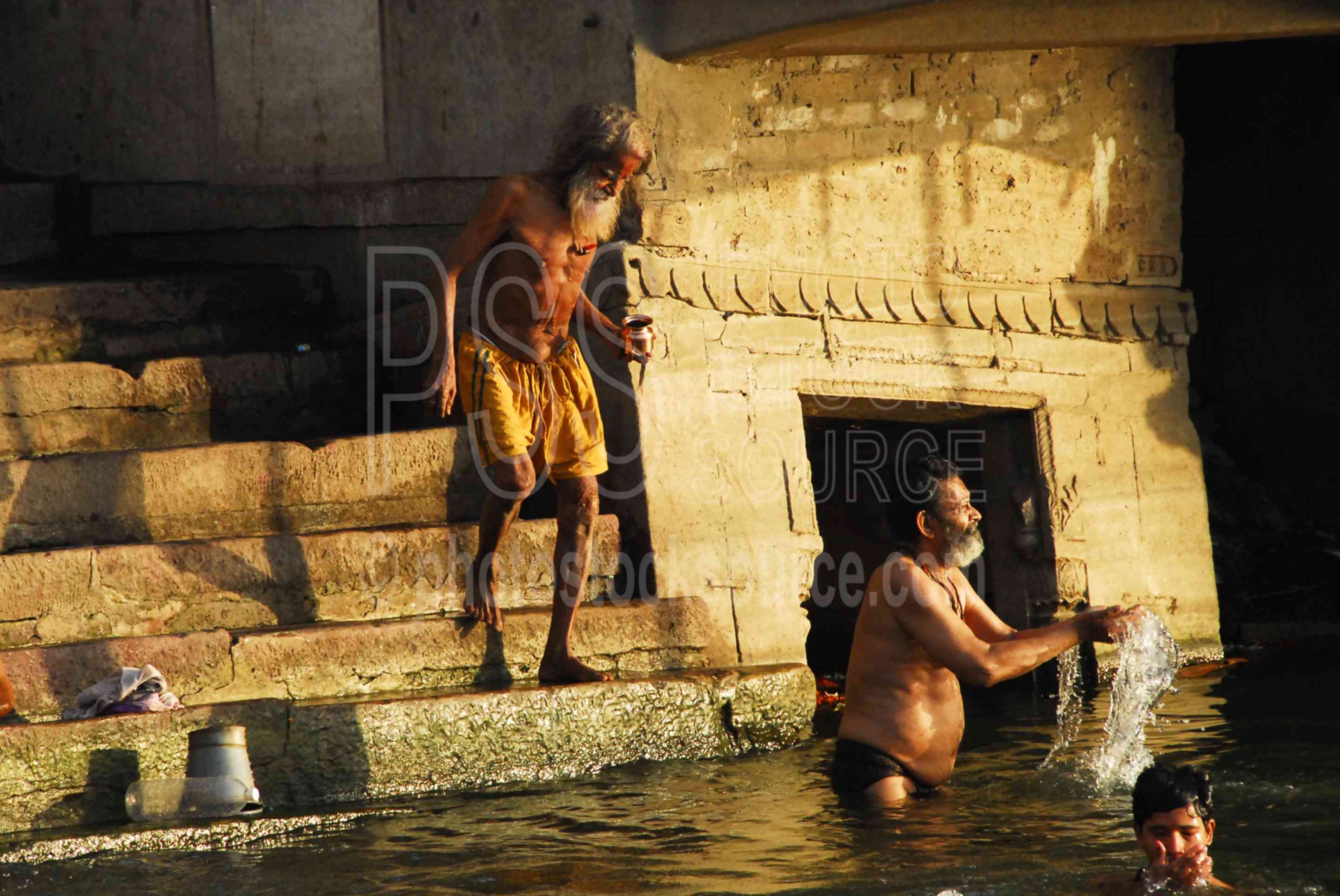 Bathers in Ganges,ganges,river,ganges river,morning,sunrise,ritual,bathers,ceremonies