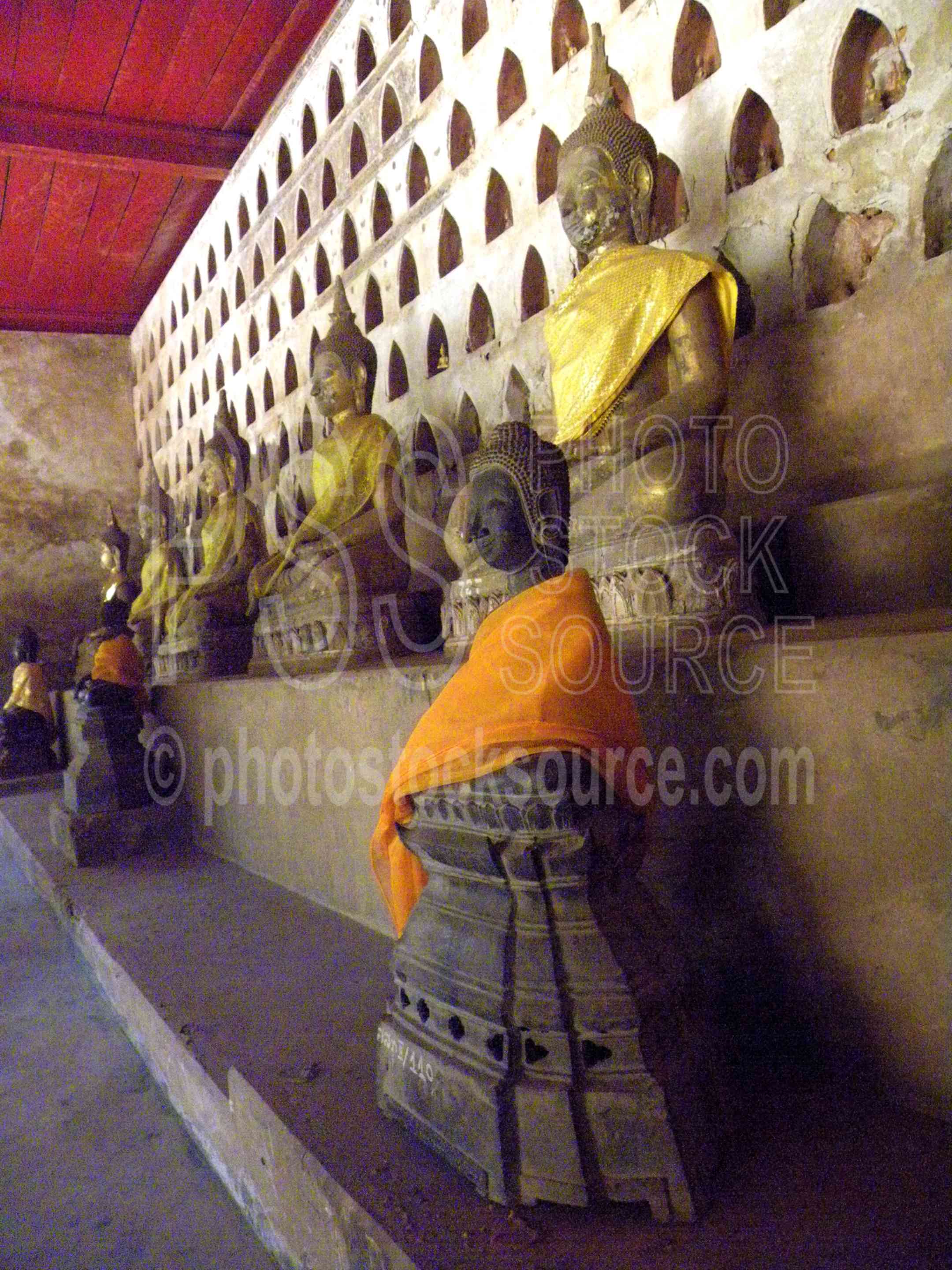 Wat Si Saket Cloister Buddhas,temple,buddhist,religious,museum,buddha,sethathirath,anouvong,anou,viang chan,chao anou,cloister,statues,wat sisaket