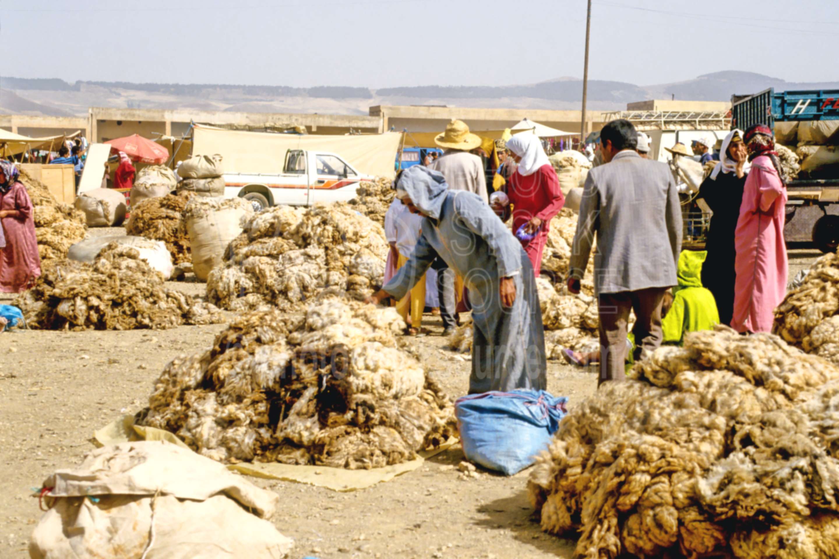 Photo of Berber Wool Market by Photo Stock Source people, Azrou