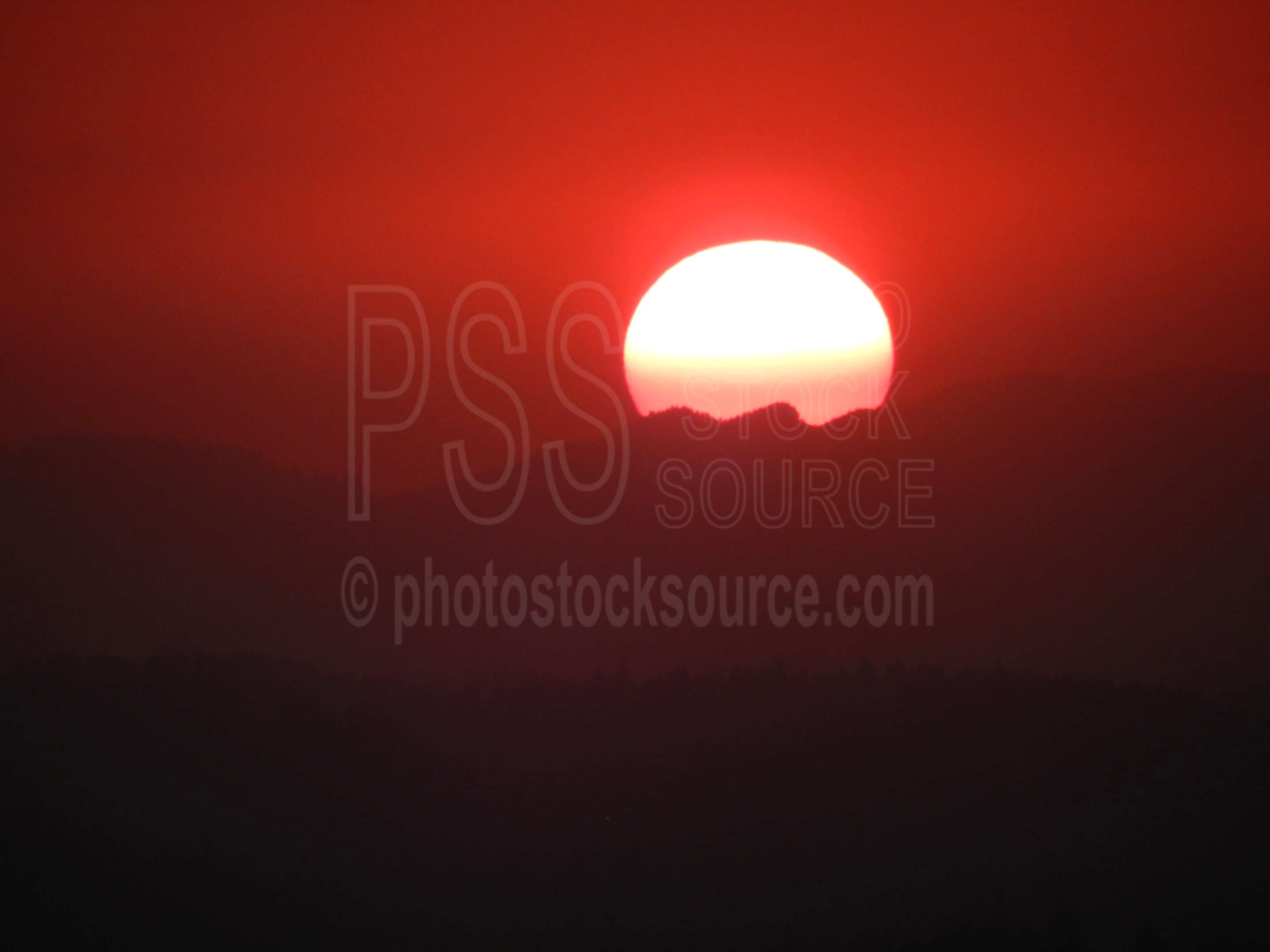 Sunset from Mt. Pisgah,sunset,sun,red