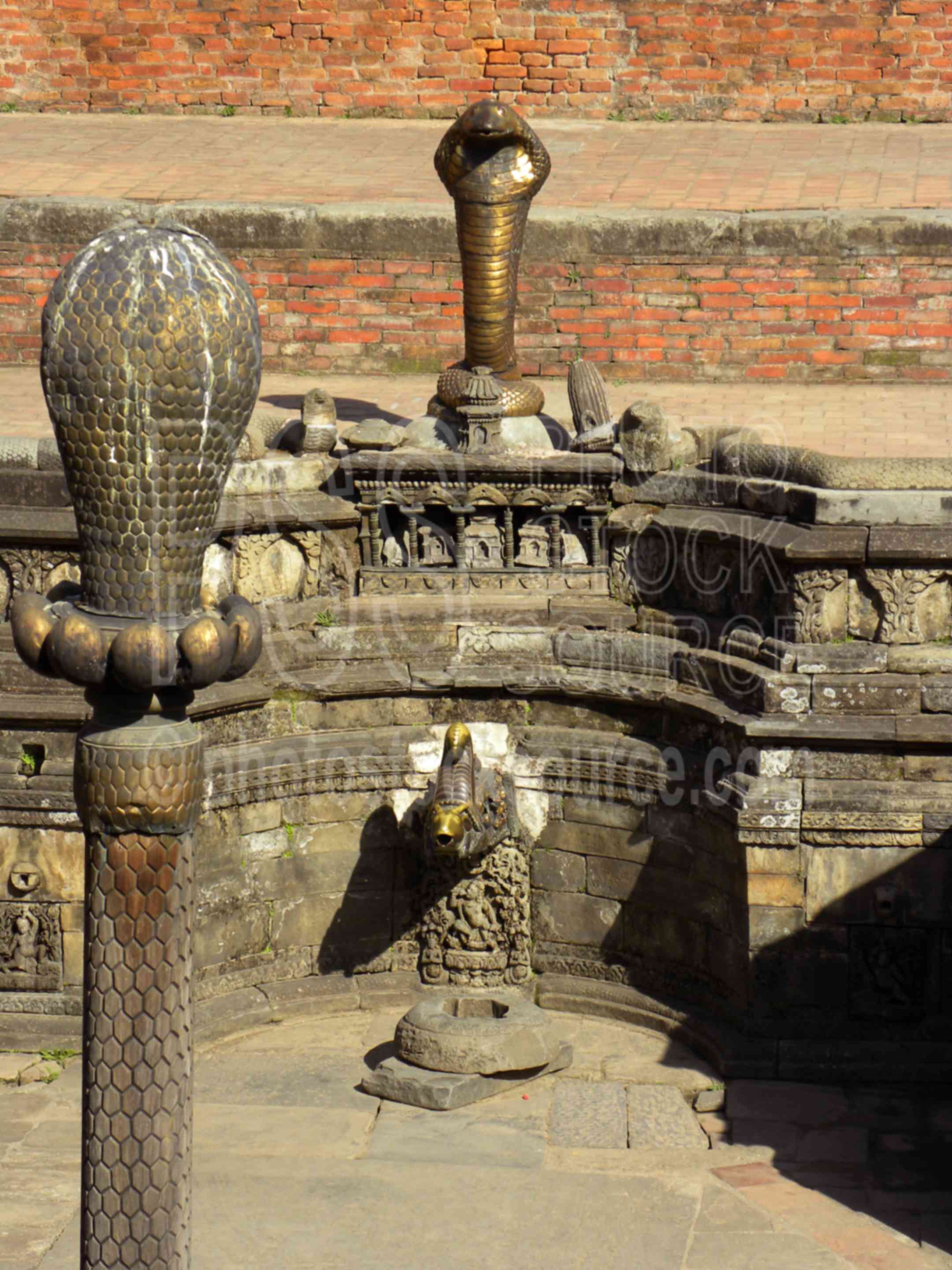 Naga Pokhari Water Tank,courtyard,taleji chowk,water,tank,well,snake,cobra,statue,durbar square