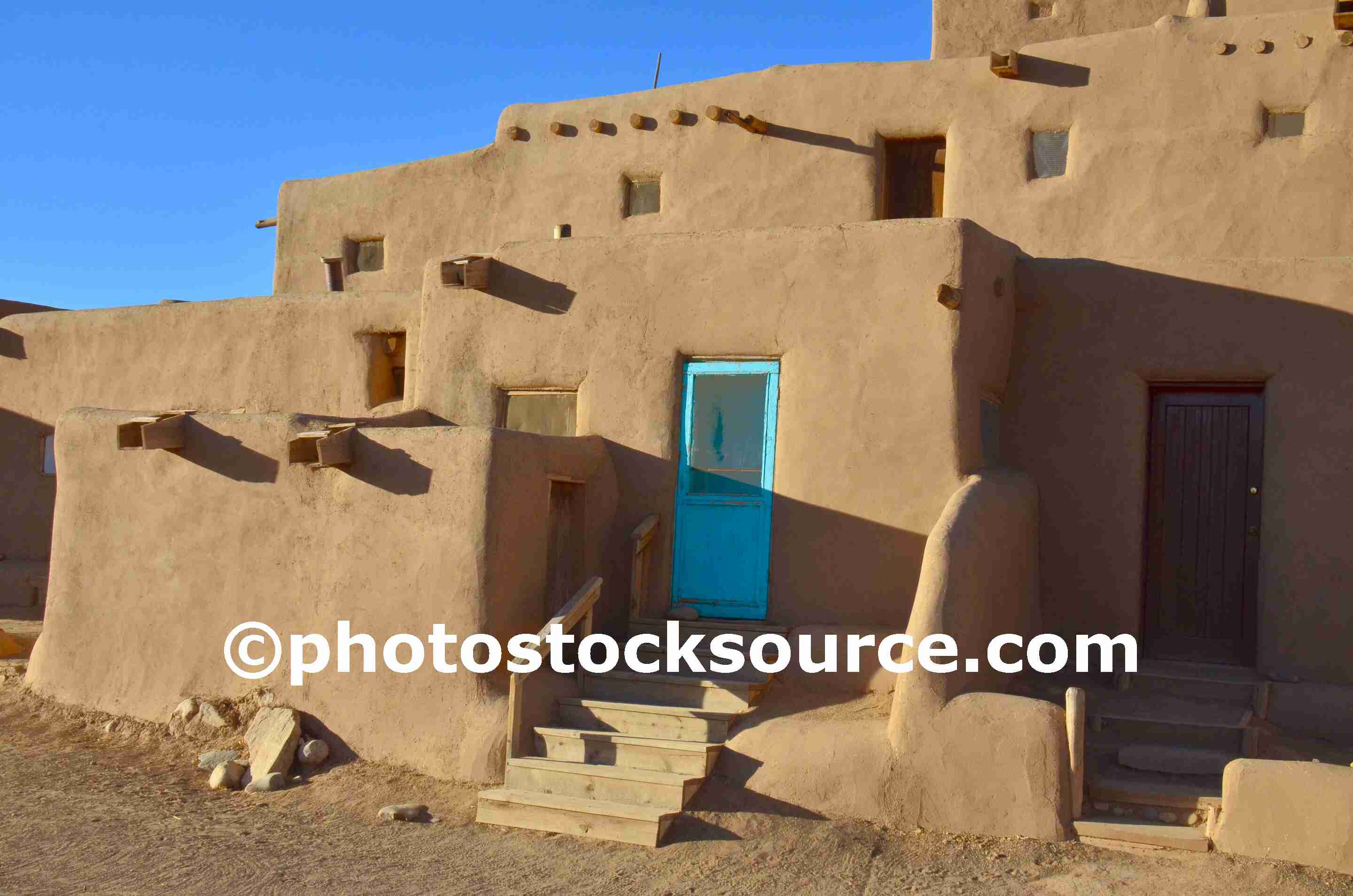 Photo of Taos Pueblo Adobe Buildings by Photo Stock Source native