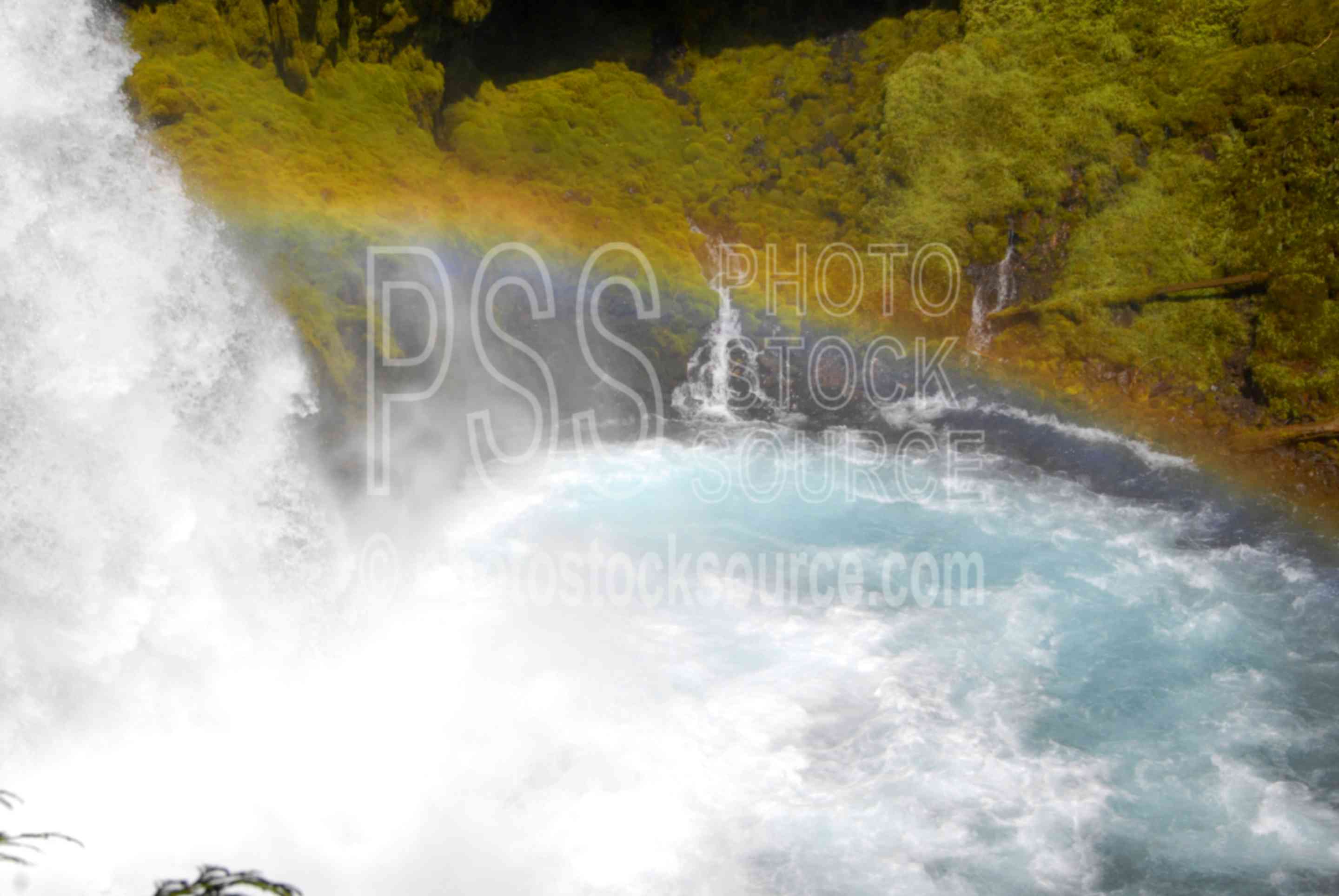Koosah Falls Rainbow,falls,mckenzie river,rainbow,river,lakes rivers,nature,waterfalls