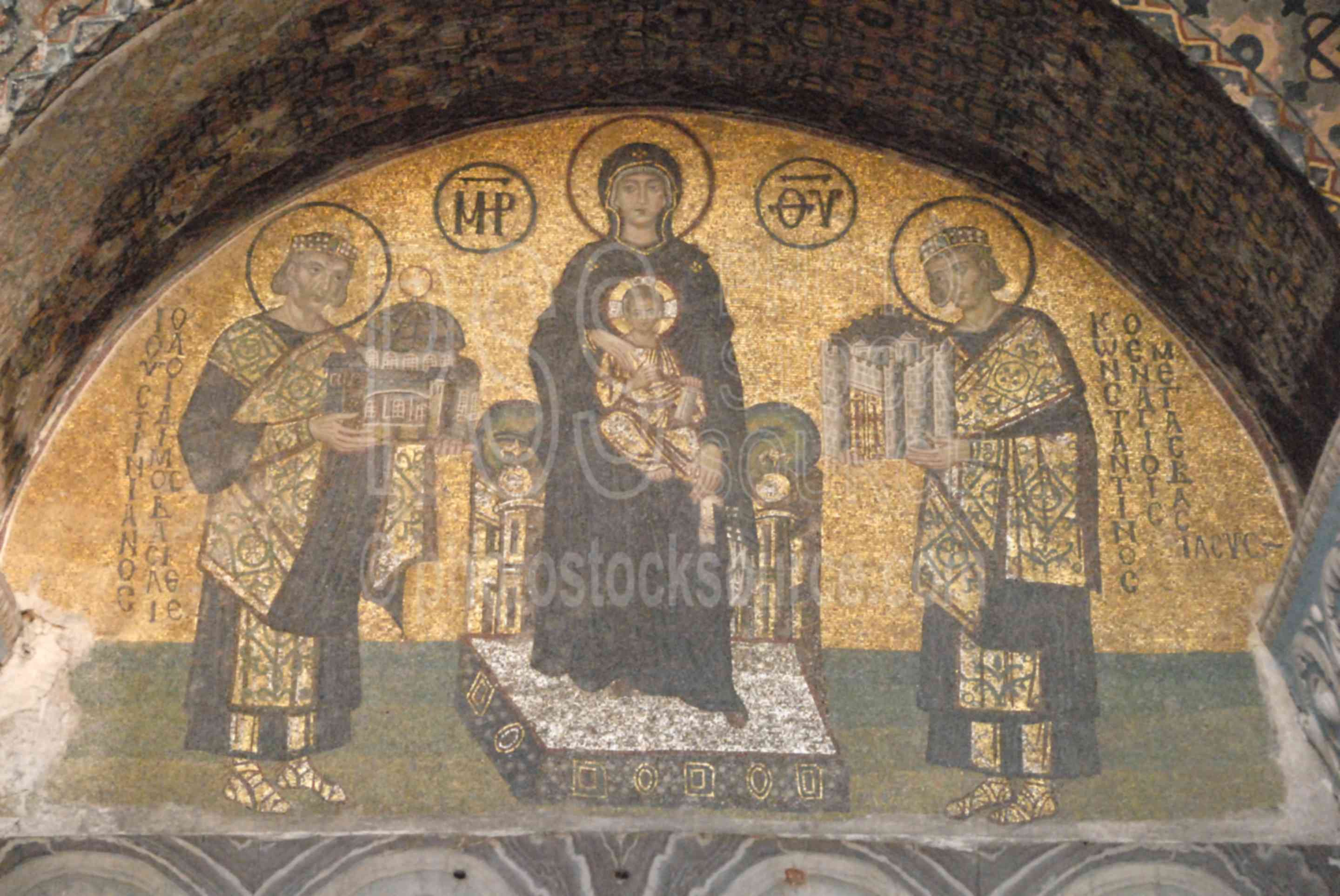 Mosaic of Virgin,mosaic,virgin,mary,aya sofya,hagia sophia